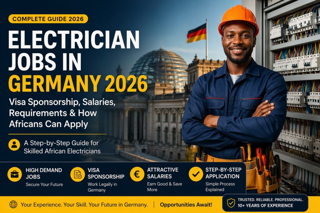 Electrician jobs in Germany 2026 for skilled African workers on site