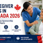 Professional caregiver assisting an elderly woman, representing caregiver jobs in Canada 2026 with salary, visa sponsorship, and application opportunities.