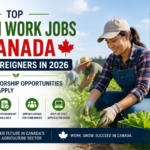 Top farm work in Canada: Canadian farm worker harvesting vegetables in a field, highlighting visa sponsorship opportunities for foreign workers seeking agricultural jobs in Canada in 2026.