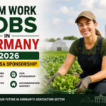 Farm worker harvesting fresh vegetables on a German farm, promoting farm work jobs in Germany 2026 with visa sponsorship, accommodation support and competitive salaries.