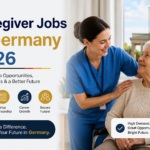 Professional caregiver assisting an elderly woman in Germany, highlighting caregiver jobs opportunities in Germany 2026 with visa sponsorship and career growth.