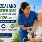 New Zealand Caregiver Jobs with Visa Sponsorship 2026: Top Employers Hiring Now highlighting healthcare support roles, eldercare opportunities, visa sponsorship pathways, and leading New Zealand employers actively recruiting foreign caregivers.